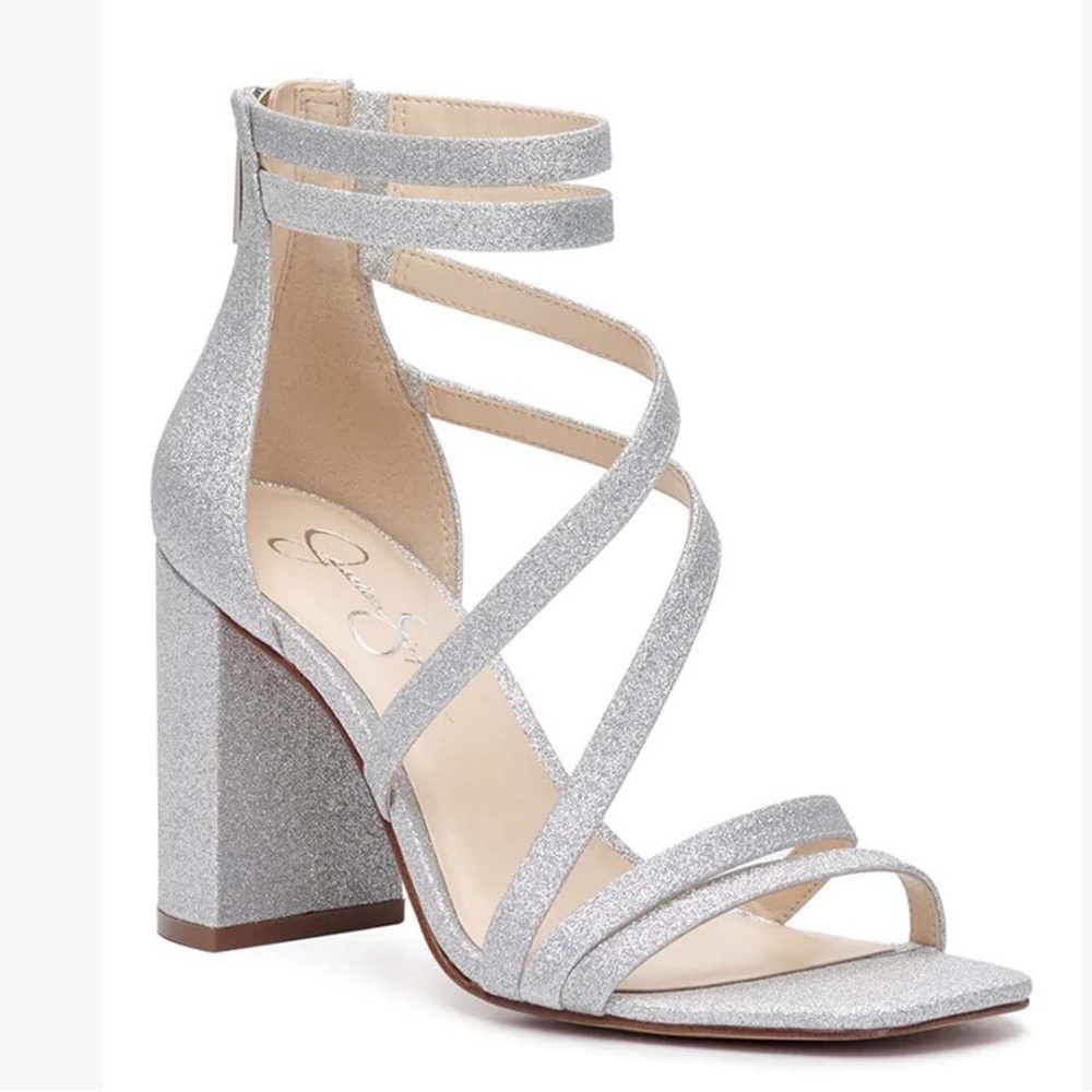 Jessica Simpson Gladiator silver sandals